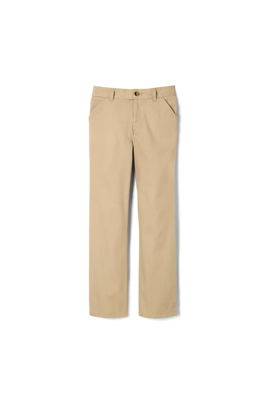 iPrep Academy Khaki Girls’ Pull-On Straight Fit Stretch Twill Pant