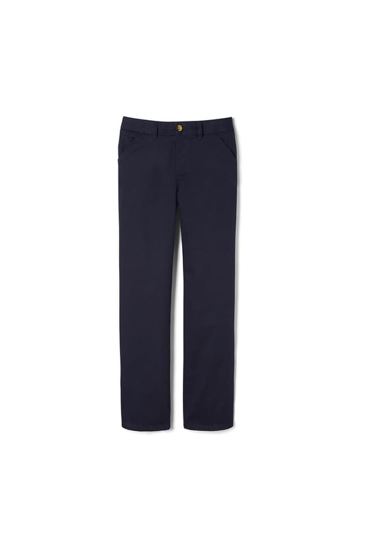 iPrep Academy Navy Girls’ Pull-On Straight Fit Stretch Twill Pant