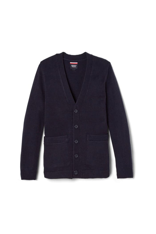 iPrep Academy Men Navy Blue Cardigan(Adult)